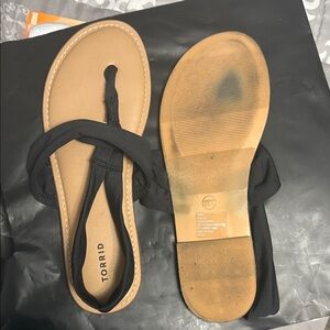 Torrid Black and Tan Women's Sandals